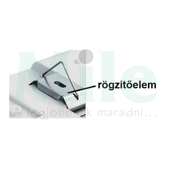 Rögzítőelem szerelőlap rögzítésre porpáramentes lámpatesthez TORNADO OMS